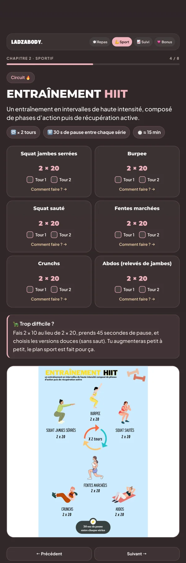 Tes séances à la maison, expliquées